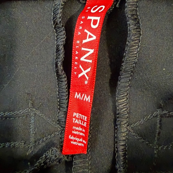 SPANX The Perfect Pant Black Ponte Pants | Petite M | Pull-On Workwear - Picture 4 of 6